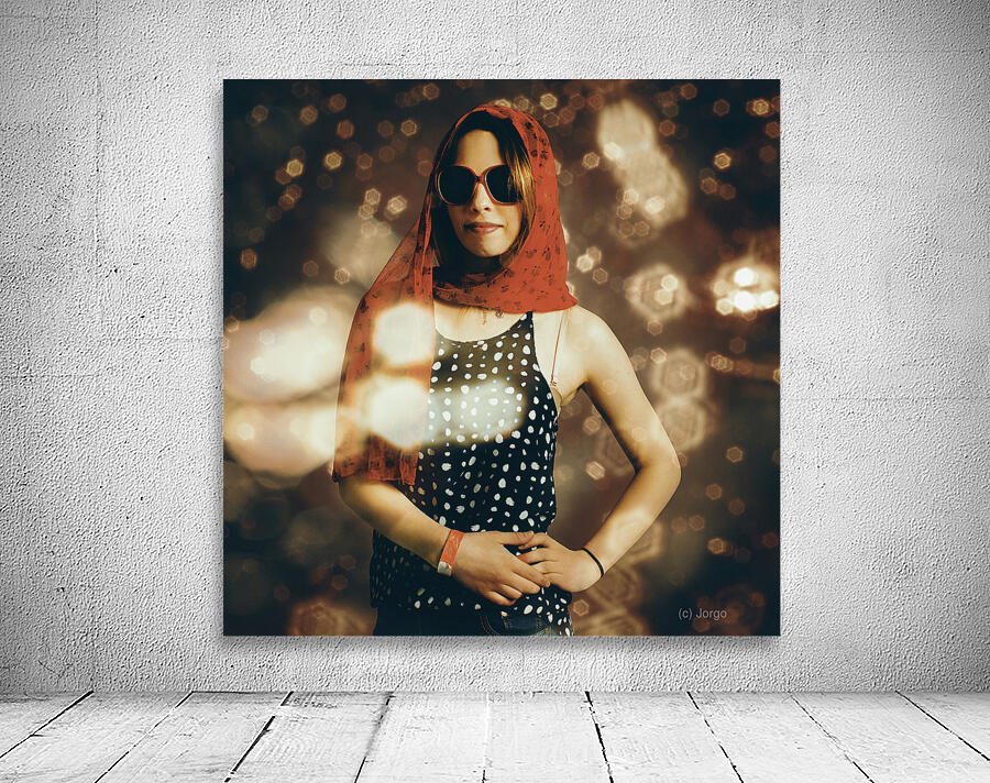 Model at a runway catwalk show during fashion week Wall Preview