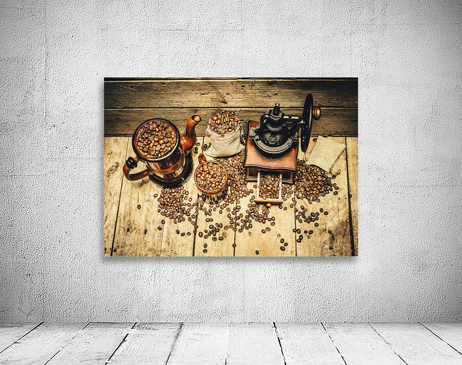 Retro coffee bean mill Wall Preview