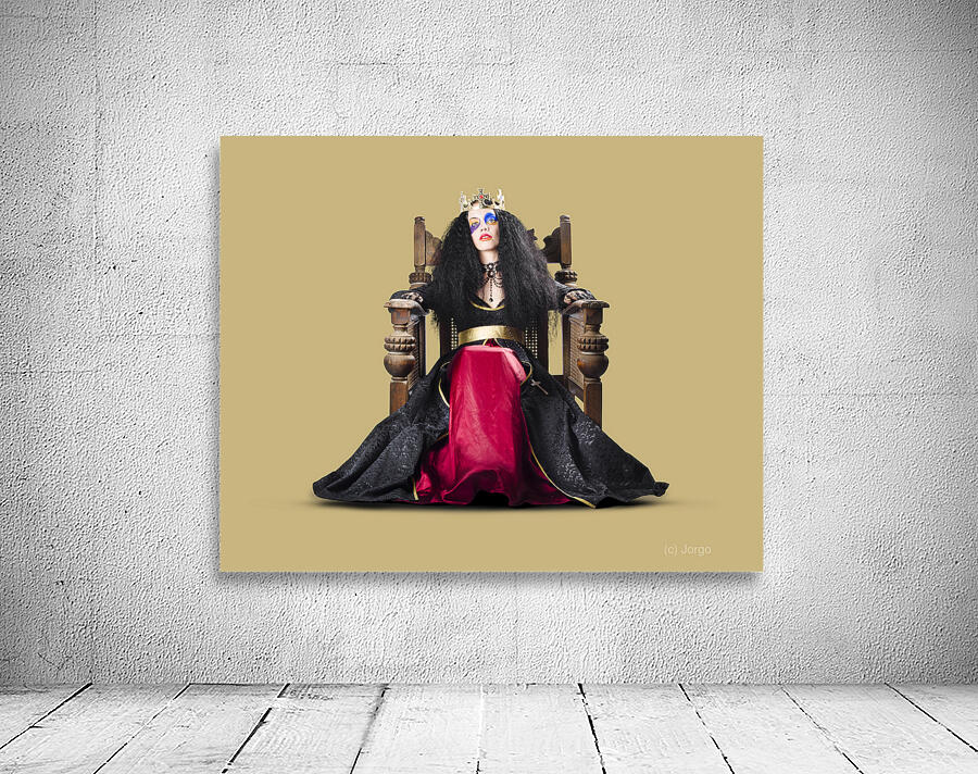 Fantasy queen on throne Wall Preview