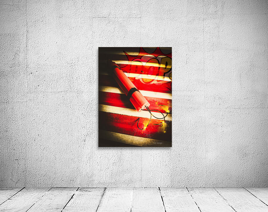 Danger bomb background Wall Preview