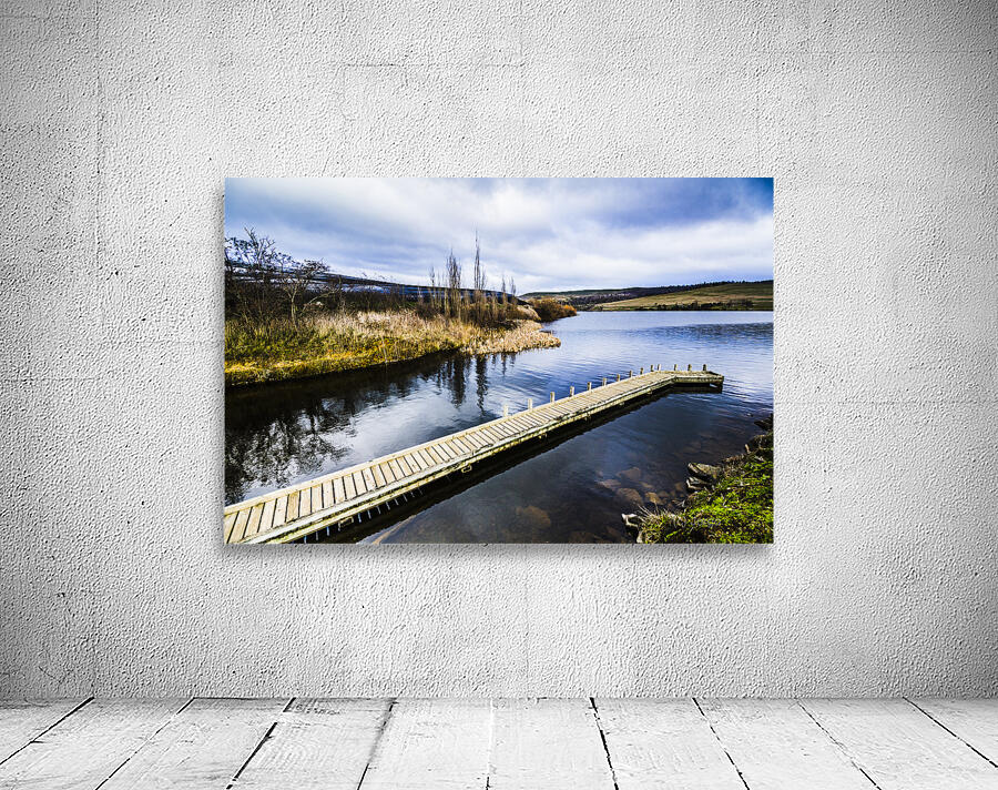 Tranquil wooden jetty Wall Preview