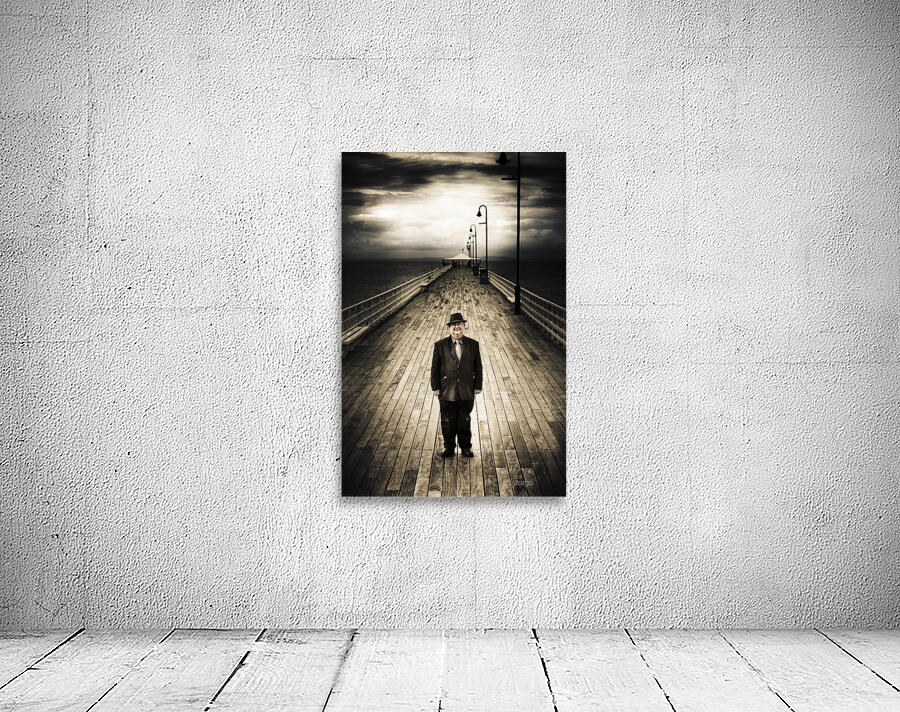 Senior Male Standing On A Pier Promenade Wall Preview