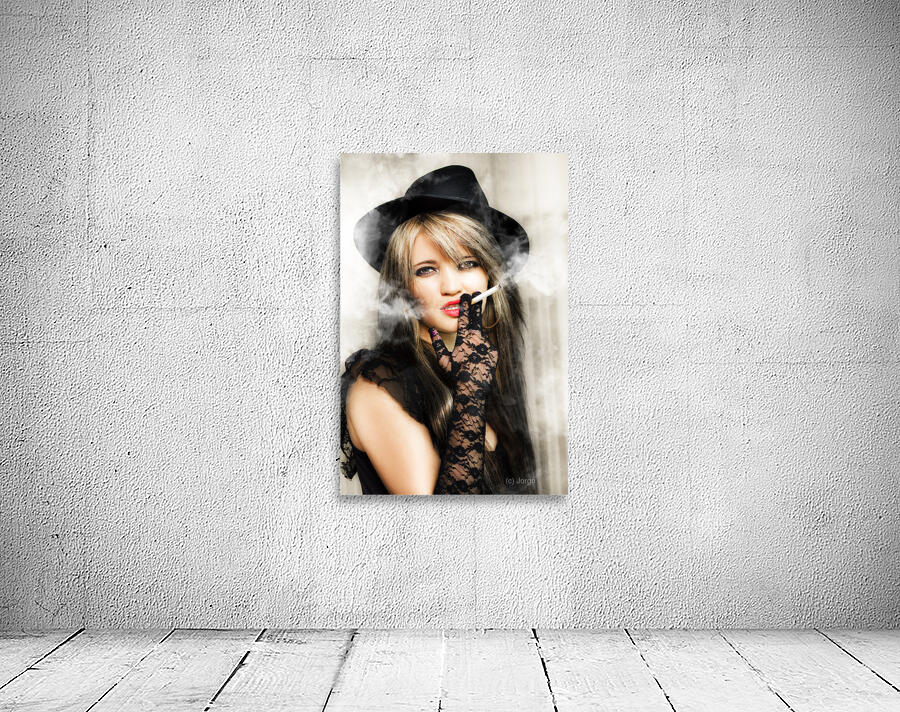 Classic vintage portrait of female film actor Wall Preview