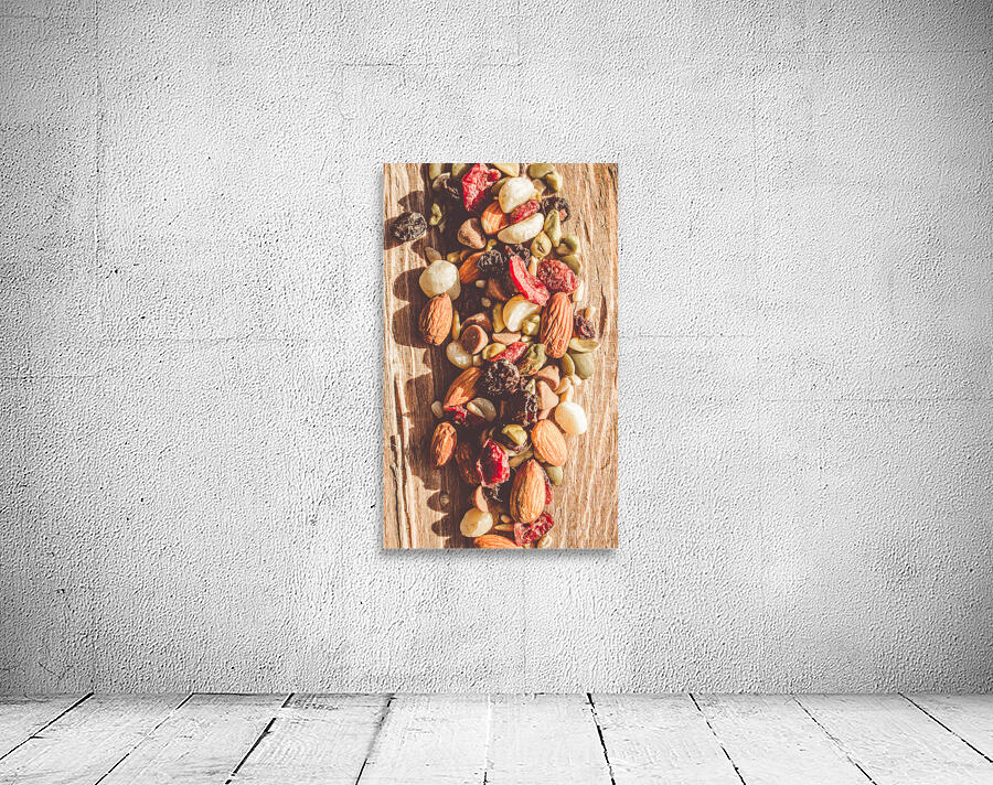 Rustic dried fruit and nut mix Wall Preview