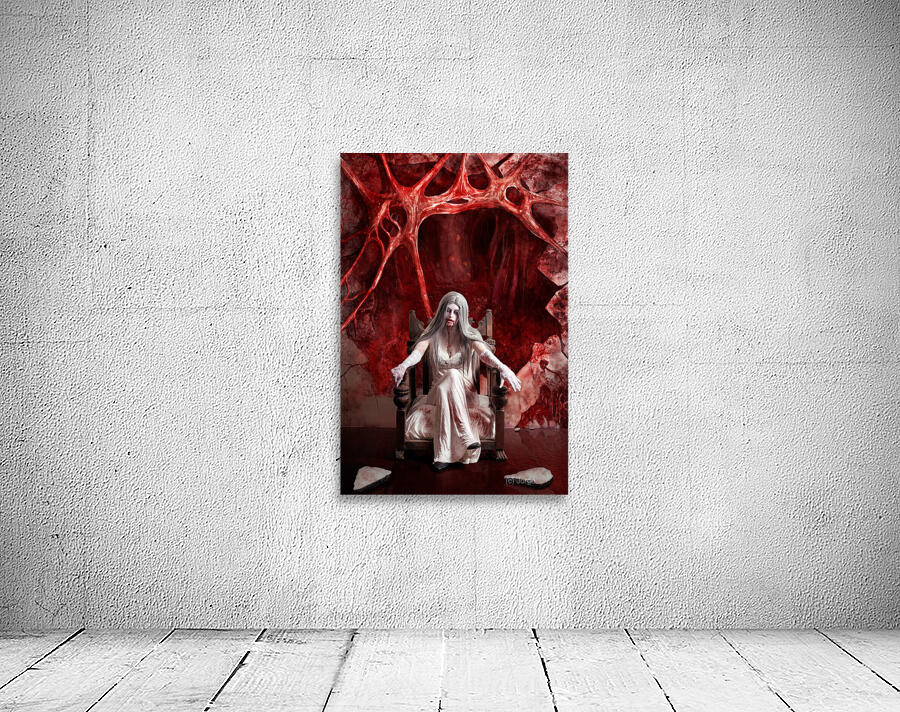 Halloween fine art portrait. Young vampire woman  Wall Preview