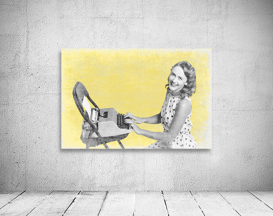 Vintage typewriter advertising Wall Preview