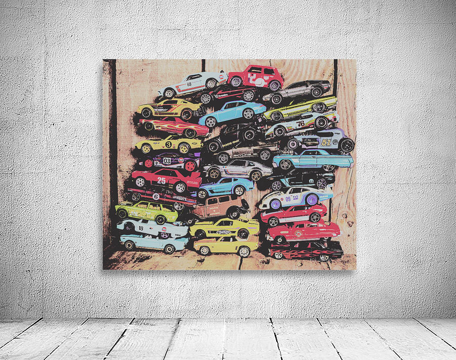 Stacks of cars Wall Preview