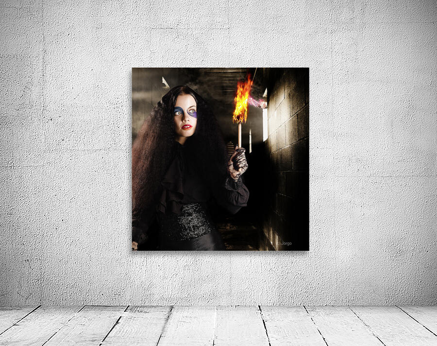 Dark ages jester searching a mysterious castle Wall Preview