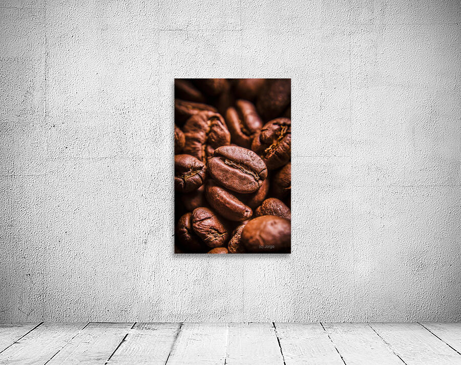 Roasted coffee bean macro Wall Preview