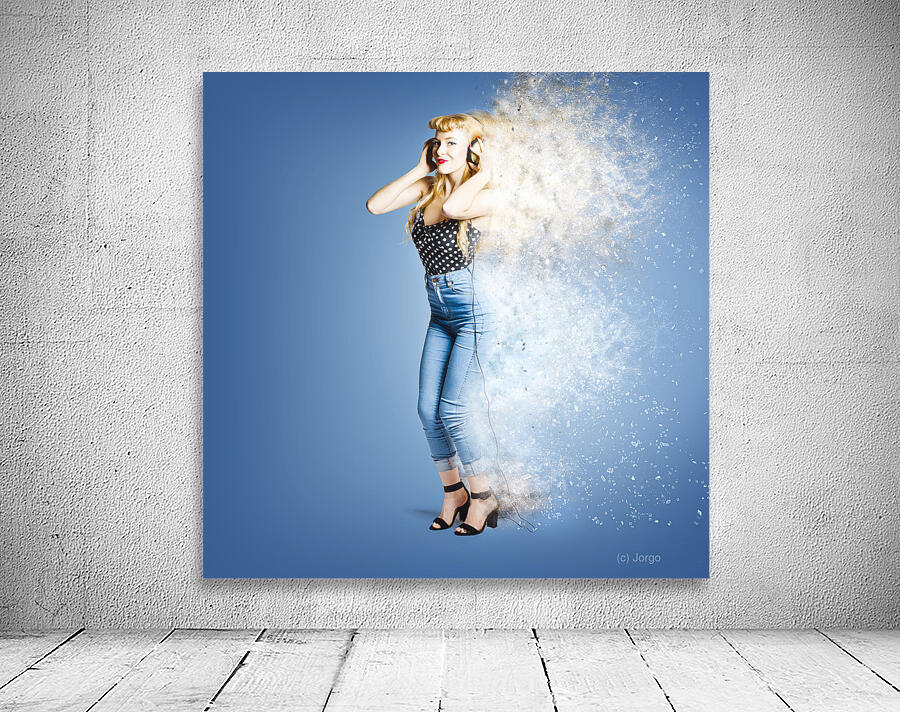 Retro music explosion Wall Preview