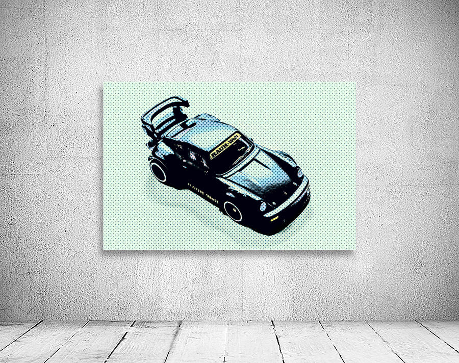 Pixel Porsche Wall Preview