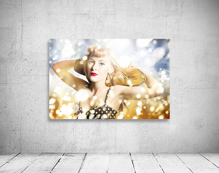 Creative skateboarding pin up Wall Preview