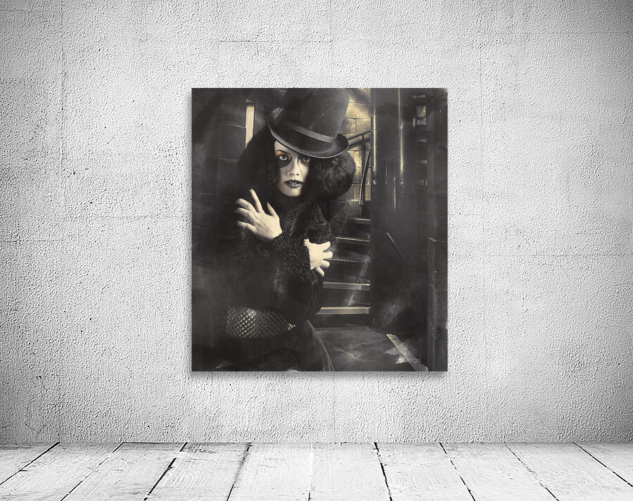 Mystery magician in halls of magic and illusion Wall Preview