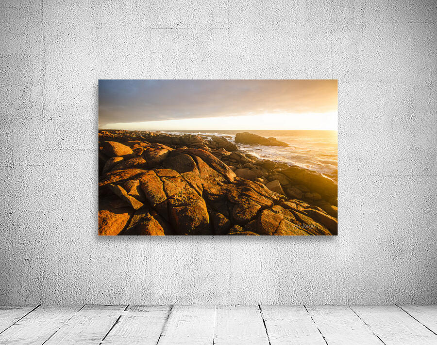 Golden sunset coast Wall Preview