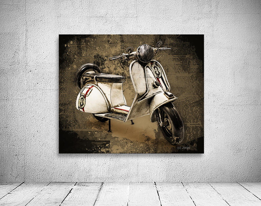 Newsprint scooter Wall Preview