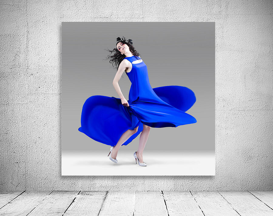 Beautiful Girl In Exquisite Fashion Style Dance Wall Preview
