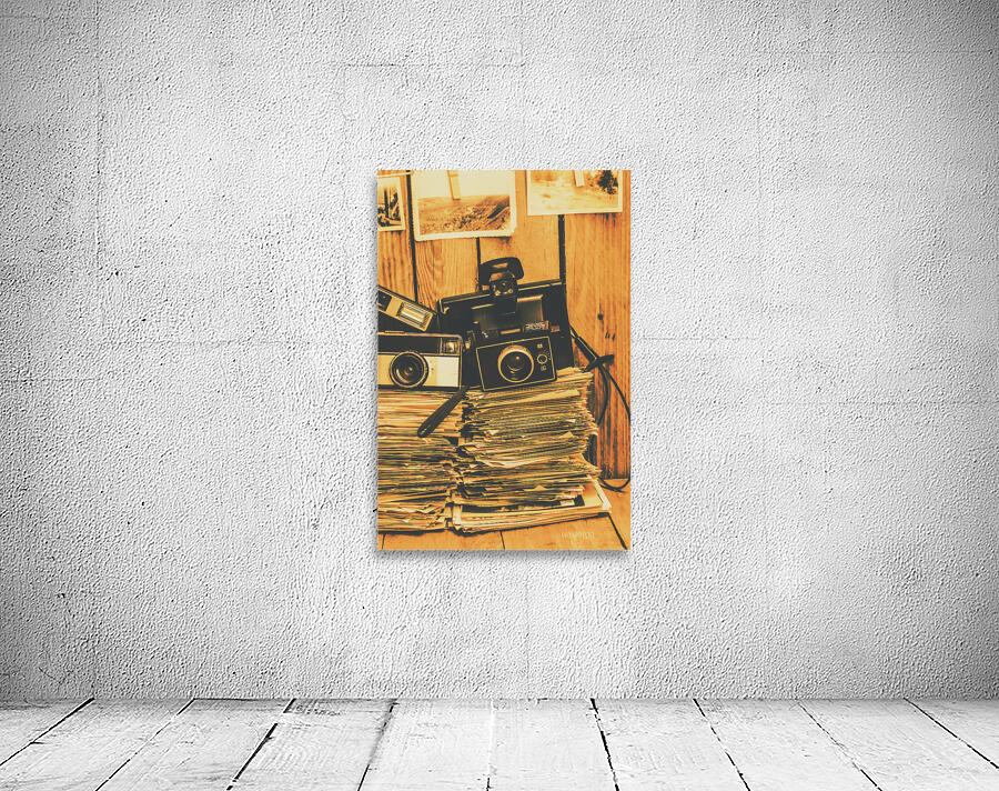 Vintage photography stack Wall Preview