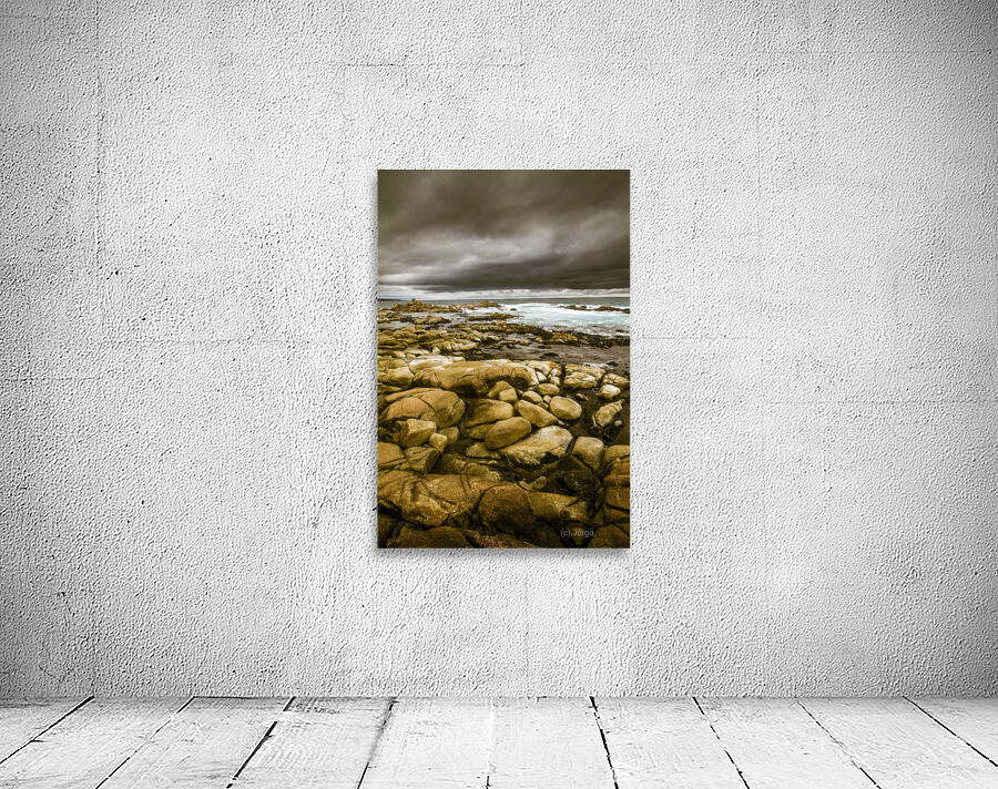 Dark skies on ocean shores Wall Preview
