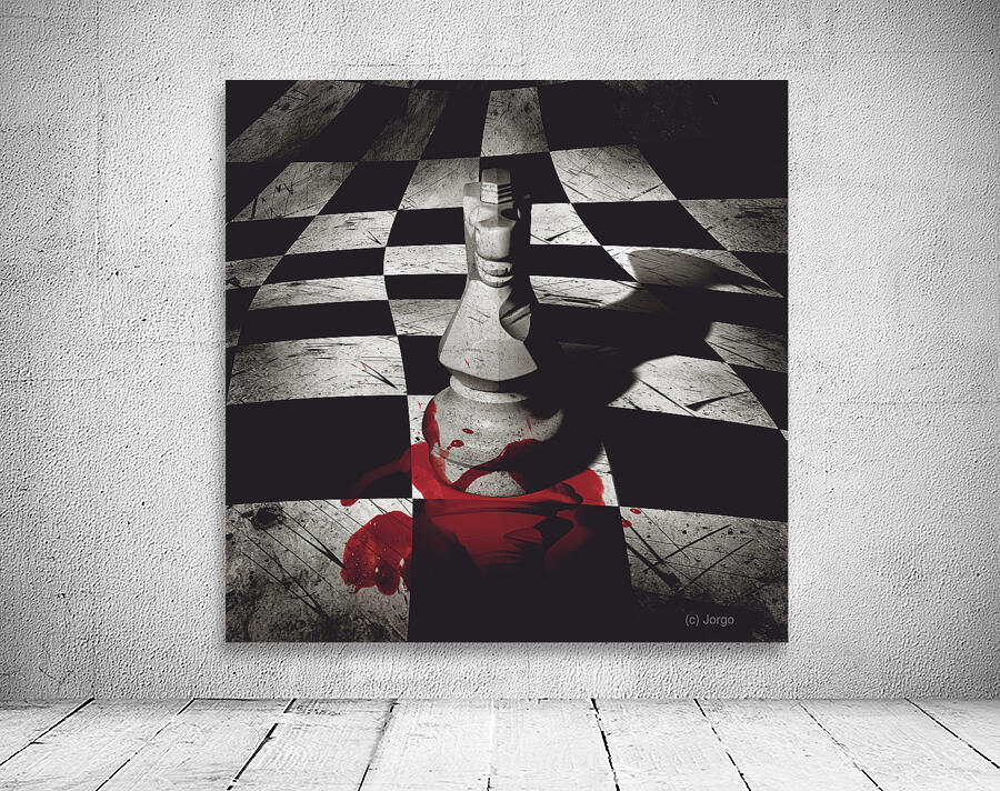 Dark knight of the grand chessboard Wall Preview