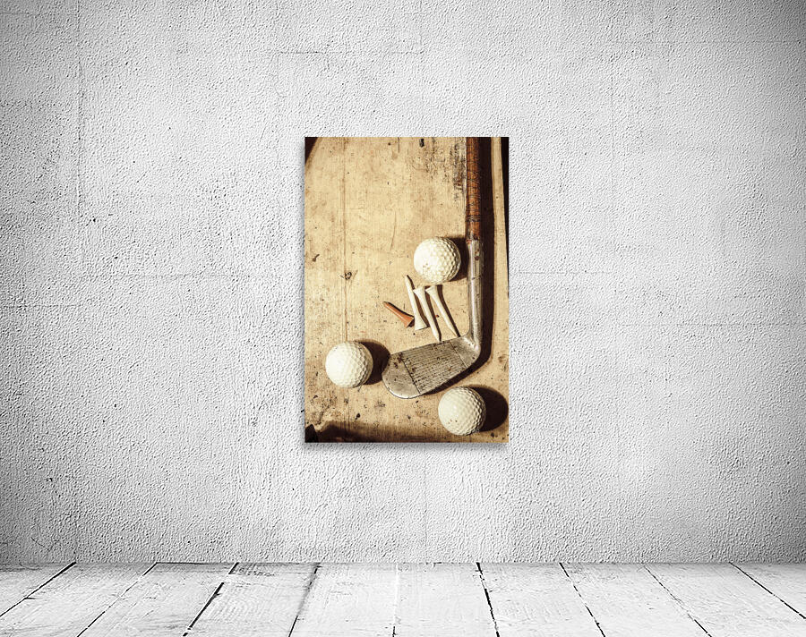 Rustic golf club memorabilia Wall Preview
