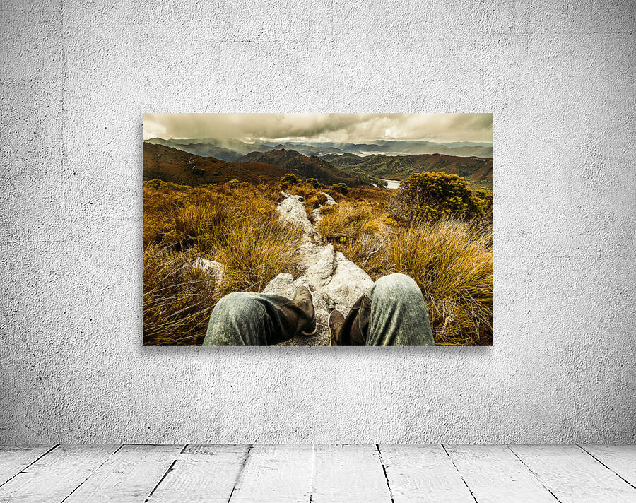 Trekking Tasmanian mountains Wall Preview