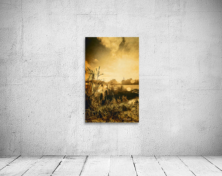 Country river crossing landscape Wall Preview