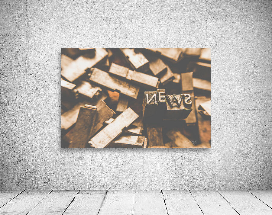 Retro news print  Wall Preview