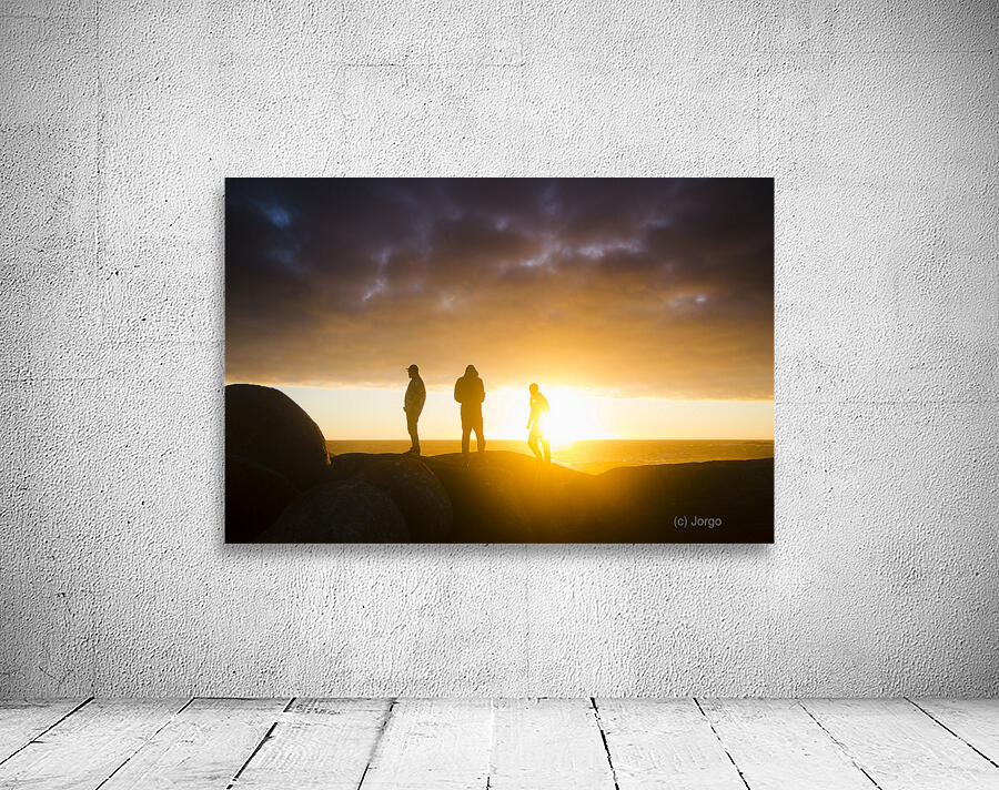 Late afternoon ocean sunset Wall Preview