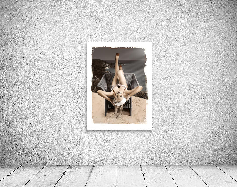 Sixties Classic Pin-Up Beauty In Vintage Fashion Wall Preview