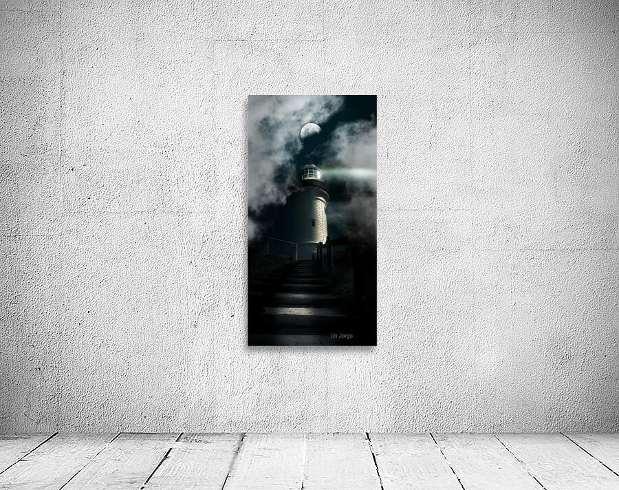 The Dark Atmospheric Lighthouse Wall Preview