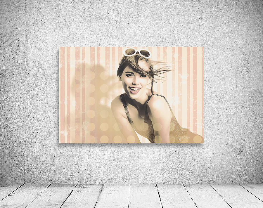 Hot summer day pin up model Wall Preview