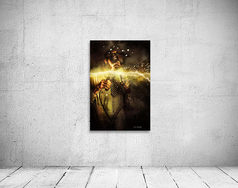 Start up business man with explosive idea Wall Preview