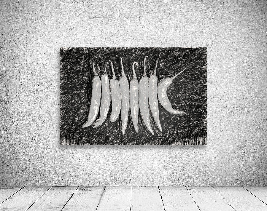 Pepper portrait Wall Preview