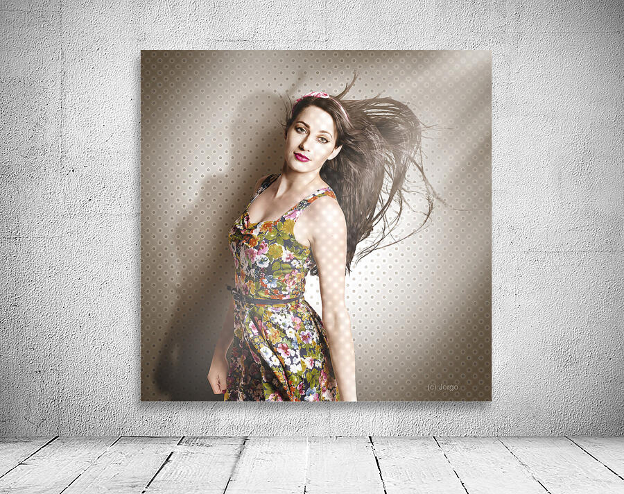 Beauty salon pinup Wall Preview