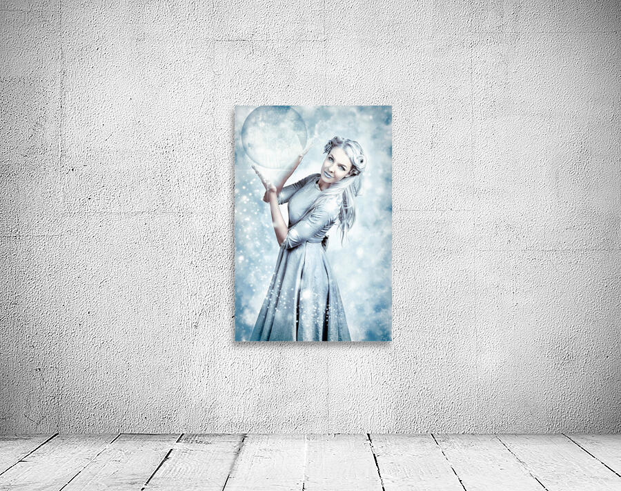 Magic Winter Woman In Luxury Fashion And Makeup Wall Preview