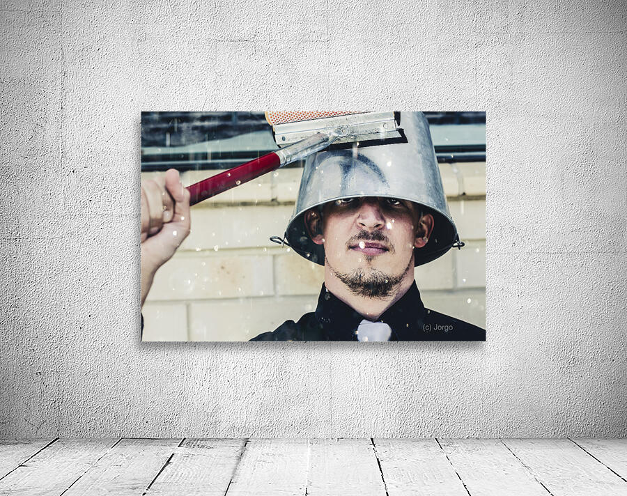 umorous window washer Wall Preview