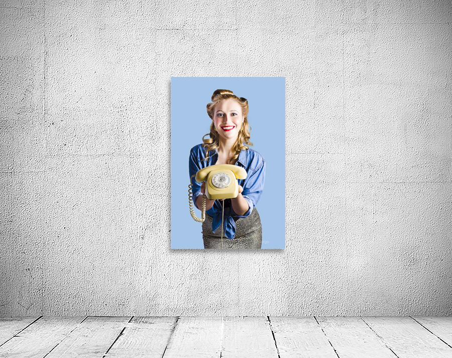 Retro receptionist Wall Preview