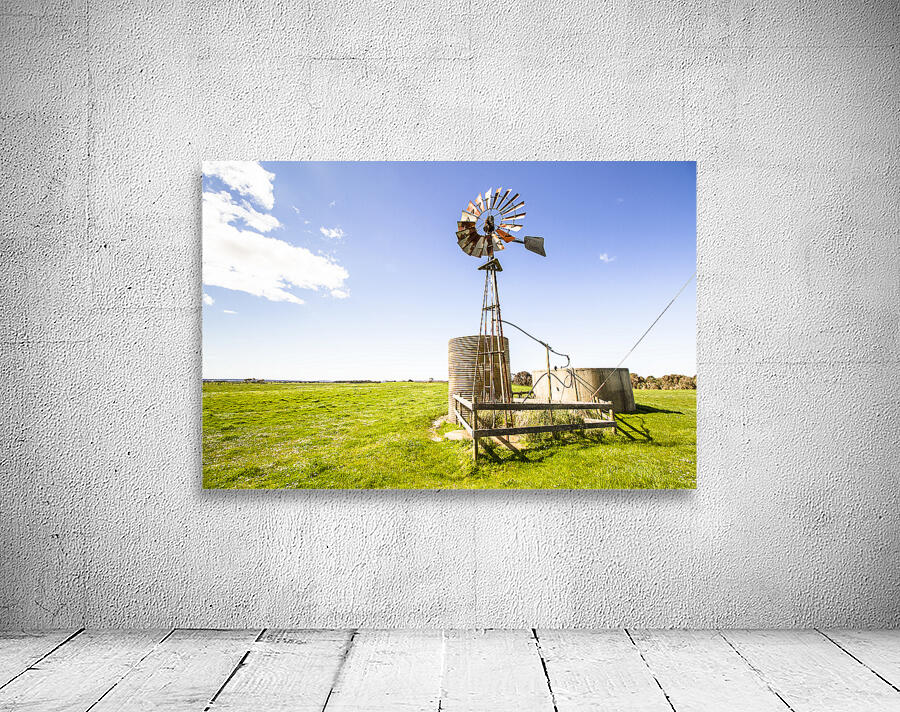 Wind powered farming station Wall Preview