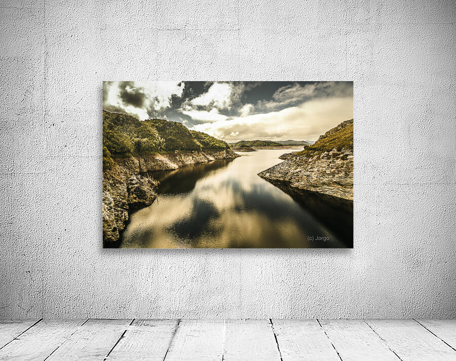 Calm still water reflections Wall Preview