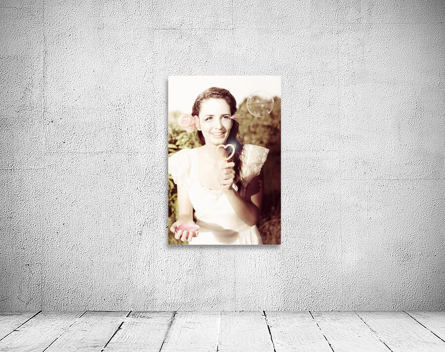 Retro Bubbles Of Love Wall Preview