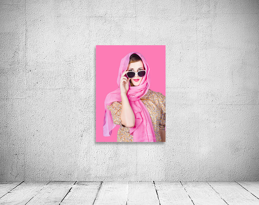 Classic retro woman wearing pinup fashion Wall Preview