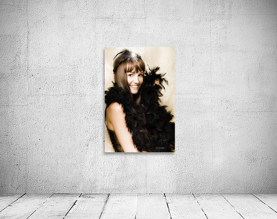 1920s Vintage Cabaret Girl Wall Preview