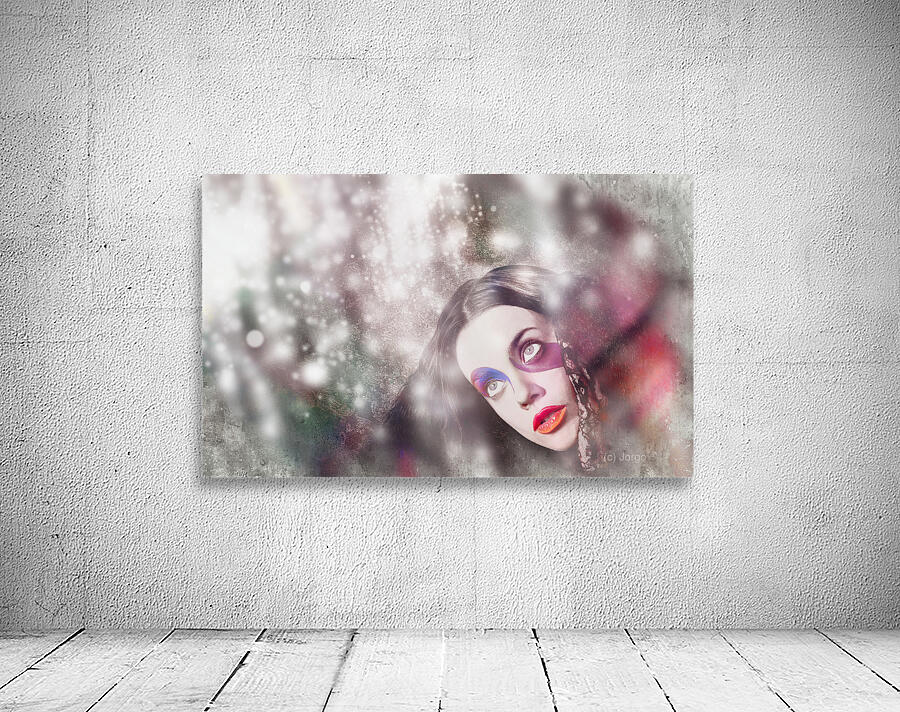 Fine art woman in light of spiritual awakening Wall Preview
