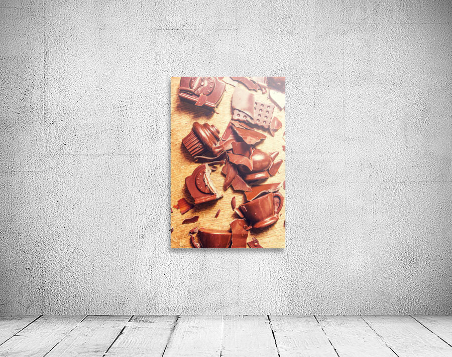 Chocolate tableware destruction Wall Preview
