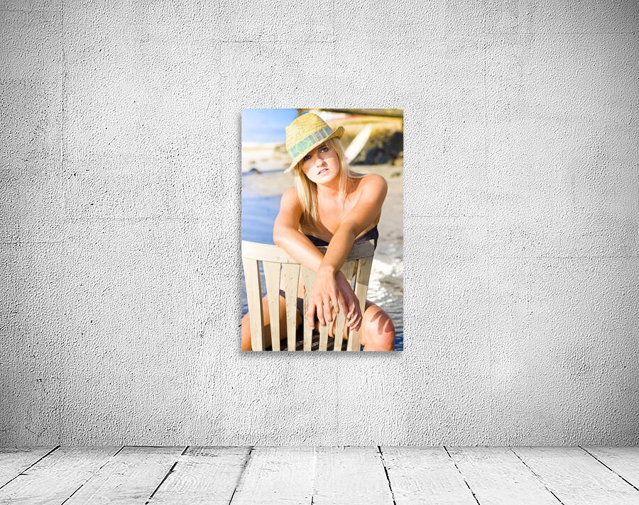 Woman On Holiday Vacation Wall Preview