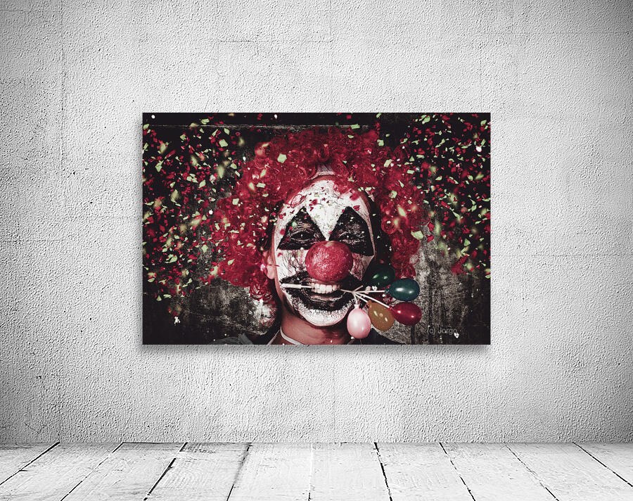 Carnival clown with balloon cake decoration Wall Preview