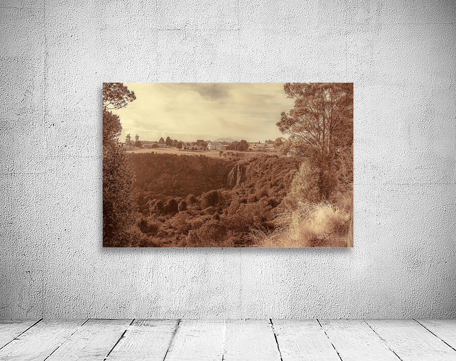 Vintage fine art landscape. Tasmania country towns Wall Preview
