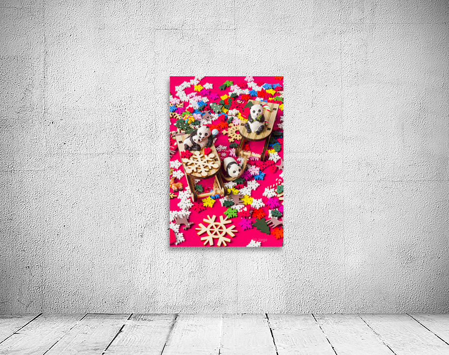 Christmas Pandas Wall Preview