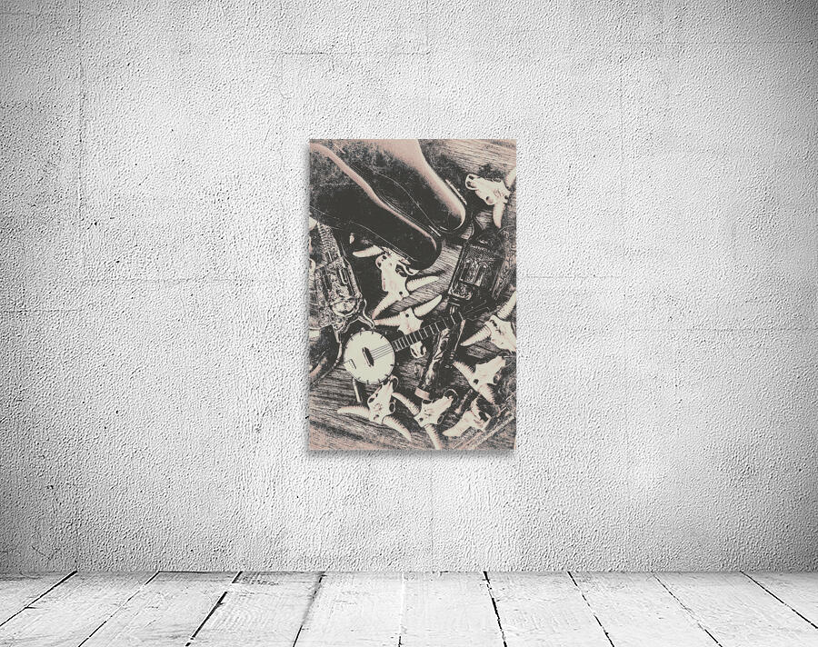 Skulls and strings Wall Preview