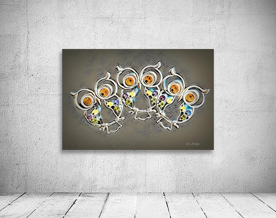 Kooky owls Wall Preview